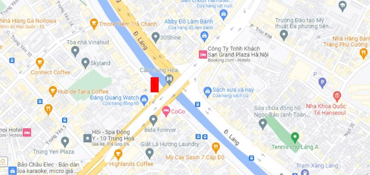 Đầu cầu Trung Hoà map