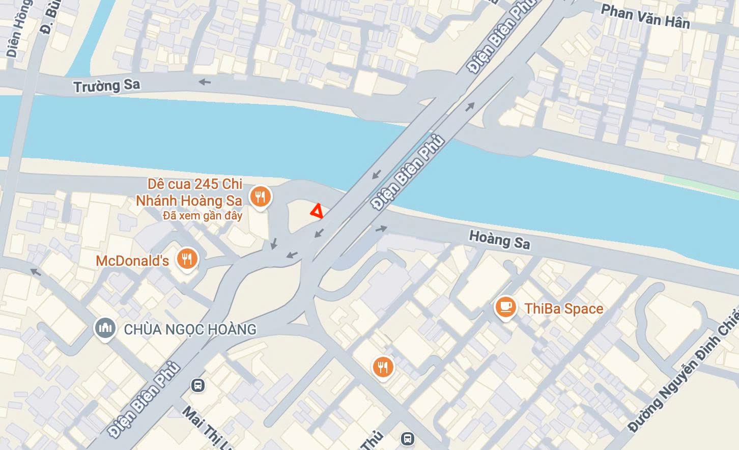 Billboard Cầu Điện Biên Phủ 3 mặt map