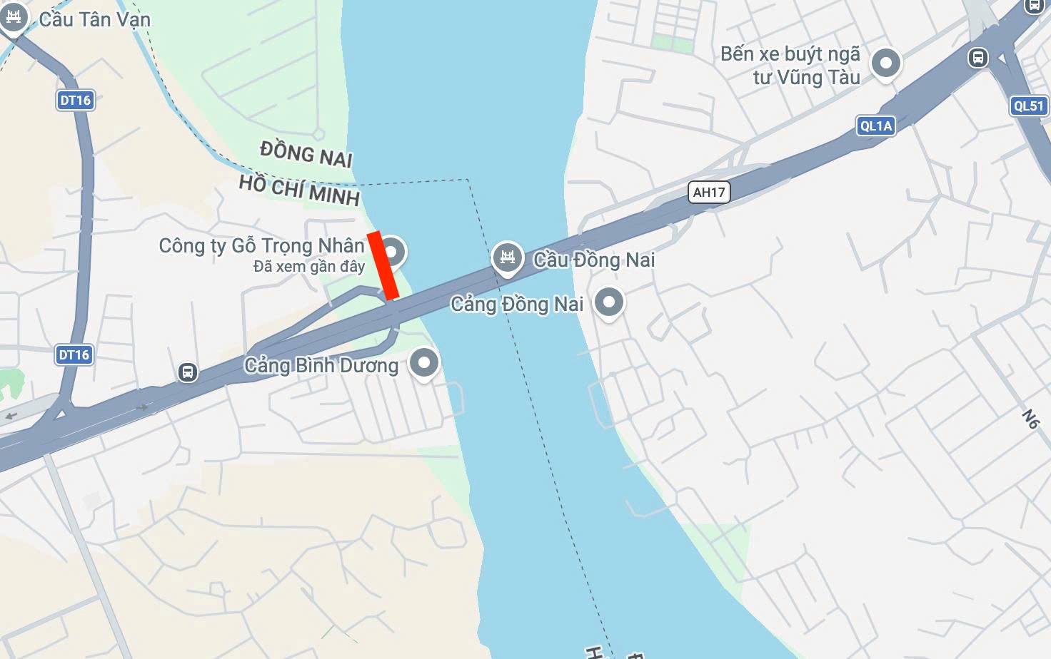 Cầu Đồng Nai map Billboard quảng cáo Cầu Đồng Nai