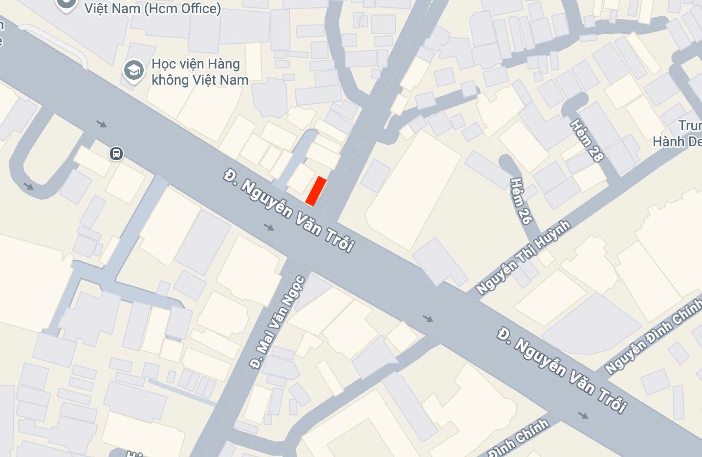 Đường ray Nguyễn Văn Trỗi map