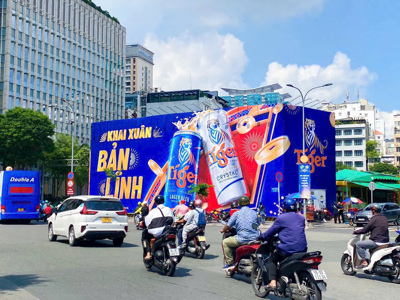 quảng cáo Hoarding Công trường Mê Linh